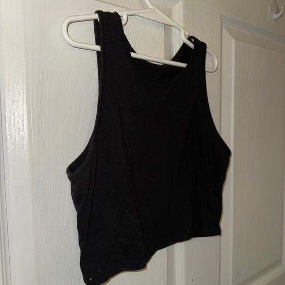 S/M Black Crop Top - Picture 2 of 3